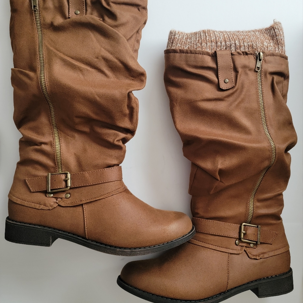 Zahnie Sweater Cuff Tall Boots Sz. 10